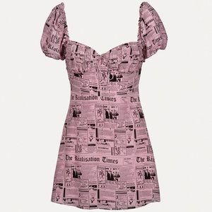 Realization Par Venus Newspaper Dress / Size: XS / used twice